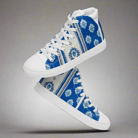 'Le Muse du Ben' Women’s High Top Canvas Shoes