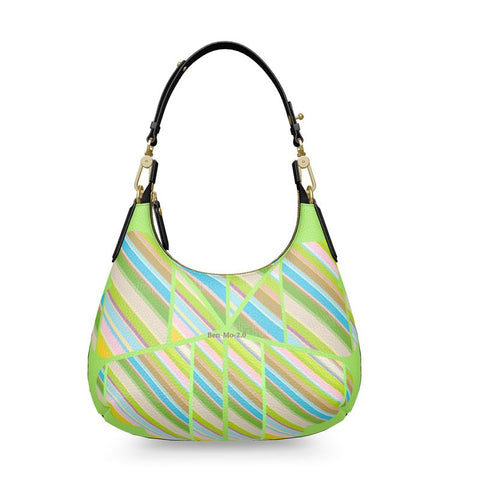 'Clover Striper' Mini Curve Bag