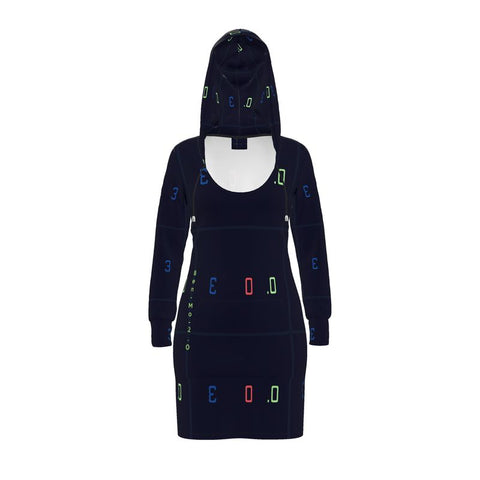 ‘Blackout' Hoodie Dress