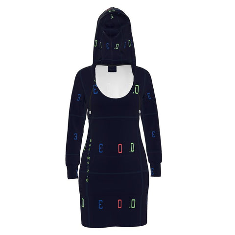 ‘Blackout' Hoodie Dress