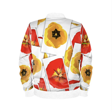 'Dua Tulipa' Snapshots Ladies Bomber Jacket