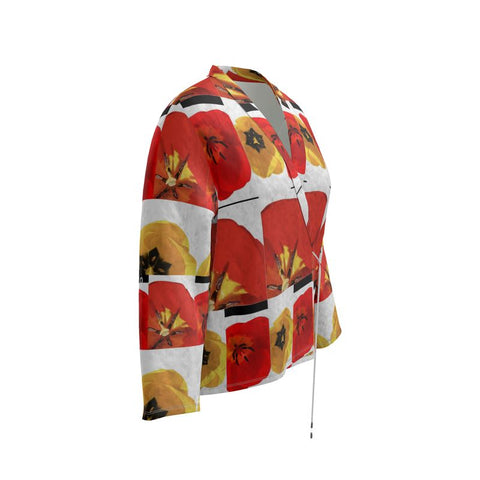 'Dua Tulipa' Snapshots Wrap Blazer