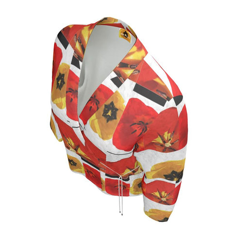 'Dua Tulipa' Snapshots Wrap Blazer