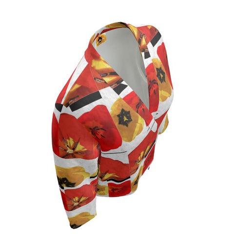 'Dua Tulipa' Snapshots Wrap Blazer