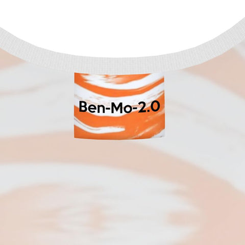 'Orange Swirl' Ladies Vest Top