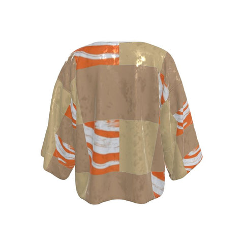 ‘Orange Swirl' Kimono Jacket