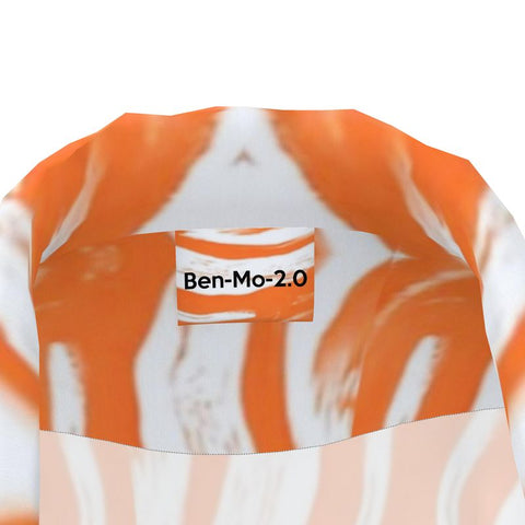 'Orange Swirl' Women's Luxury Pajama Shirt