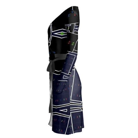 'Blackout' Wrap Dress