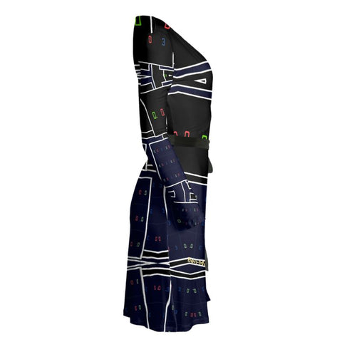 'Blackout' Wrap Dress