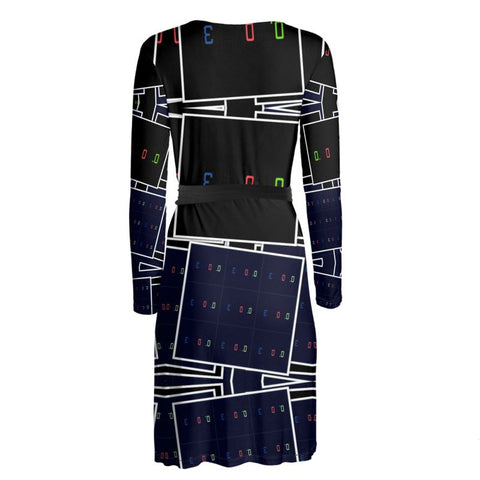 'Blackout' Wrap Dress