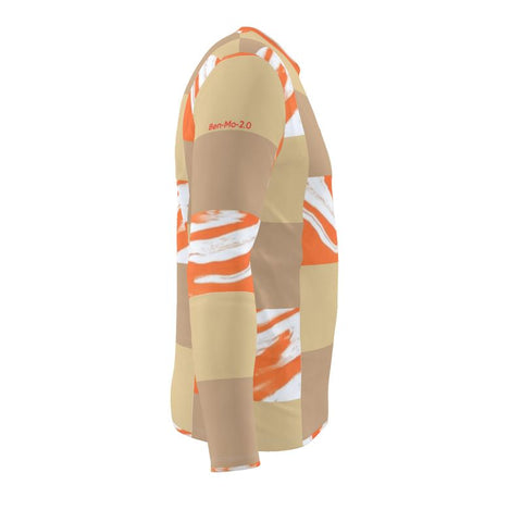 'Orange Swirl On The Beach' Long Sleeve T-shirt