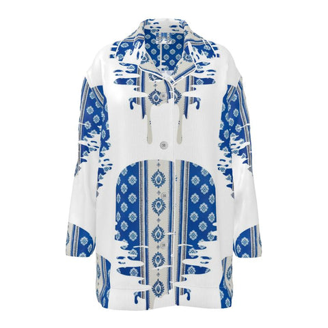 'Le Muse du Ben' Silk-Satin Lounge Shirt