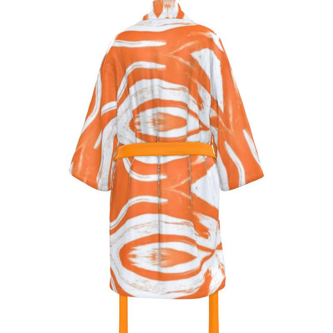 'Orange Swirl' Unisex Kimono