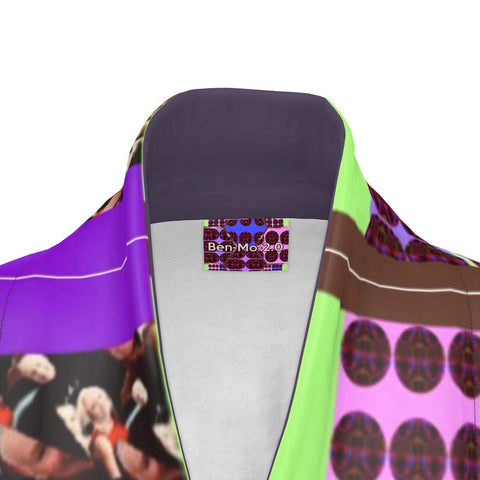 'Purple Peacock-Hot Wired’ Hybrid Kimono Unisex Kimono