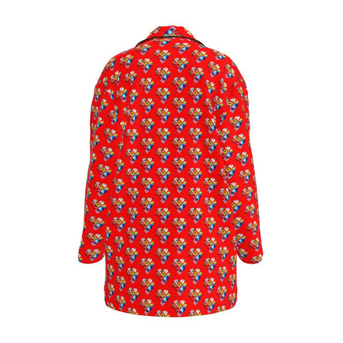‘American Dreams’ Red Women's Luxury Pajama Shirt