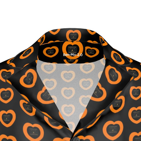 Caringkind ‘Caregiver Hearts’ Men's Luxury Pajama Shirt-Sample