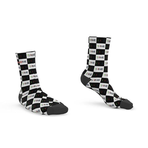 'Logo' Checkerboard Unisex Socks