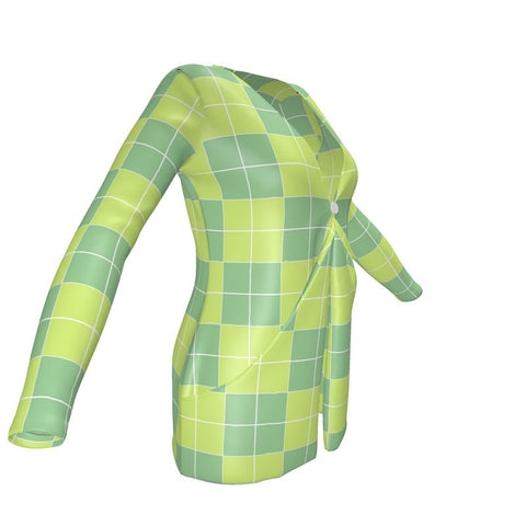 ‘Irish Tee Checkerboard' Ladies Cardigan w/ Pockets