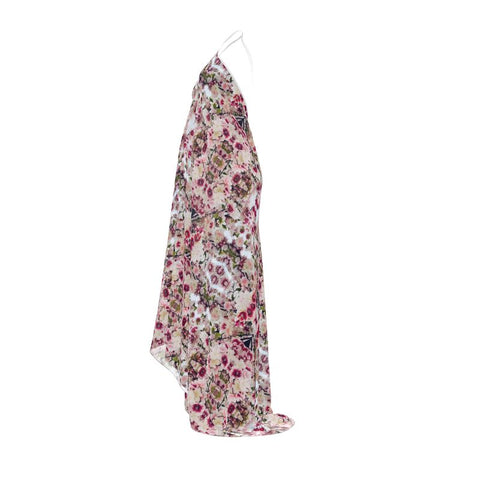 ‘Rula's Cherry Blossom' Halterneck Backless Dress