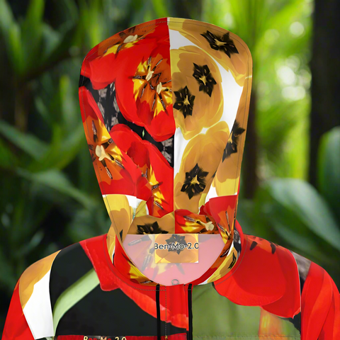 'Dua Tulipa' Women's Hooded Mac Raincoat