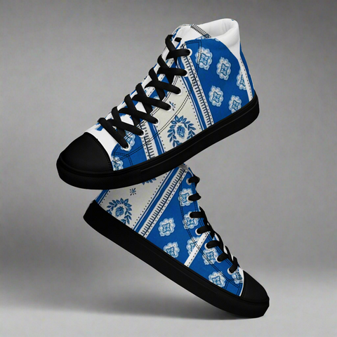 'Le Muse du Ben' Women’s High Top Canvas Shoes