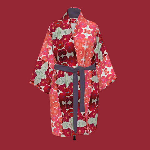 Sunrise 360 'Poppies for Papi' Kimono