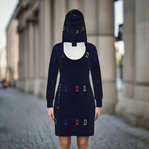 ‘Blackout' Hoodie Dress