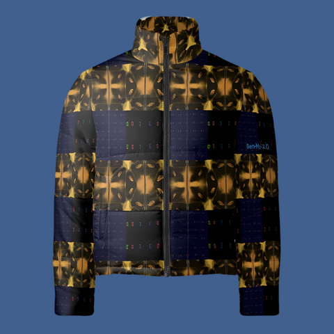 CaringKind ‘Blackout-Blueprint' Stamen Puffer Jacket