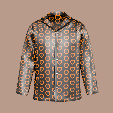 Caringkind ‘Caregiver Hearts’ Men's Luxury Pajama Shirt-Sample
