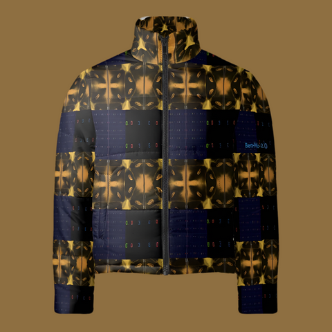 CaringKind ‘Blackout-Blueprint' Stamen Puffer Jacket