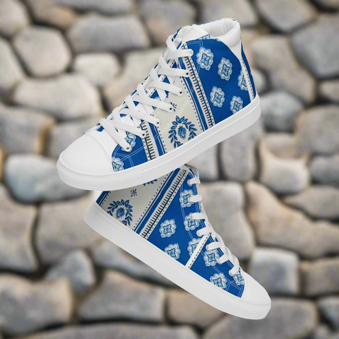 'Le Muse du Ben' Women’s High Top Canvas Shoes