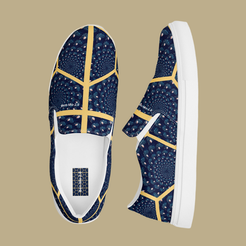'Honeycomb Ben' Men's Slip-on Canvas Shoes