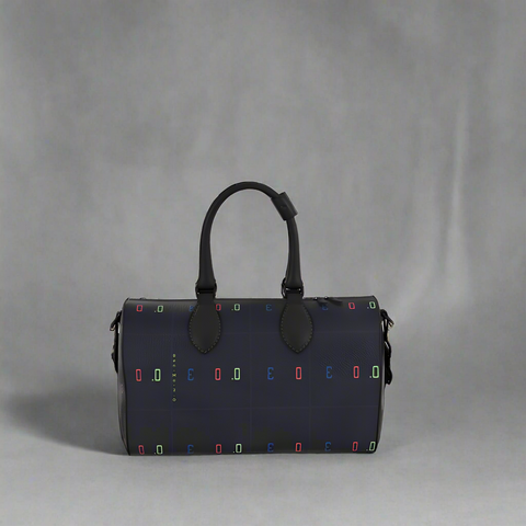 'Blackout' Mini Duffle Leather Bag
