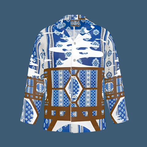 'The Ben' Regency Tattered Men's Luxury Lunge Shirt