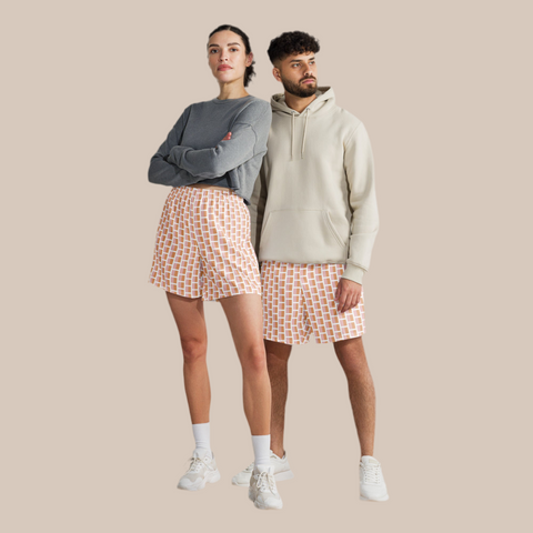 'The Tom' Two-Tone All-Over Print Unisex Athletic Long Shorts