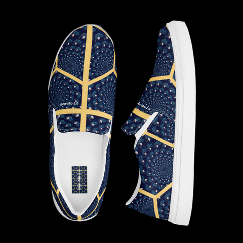 'Honeycomb Ben' Men's Slip-on Canvas Shoes