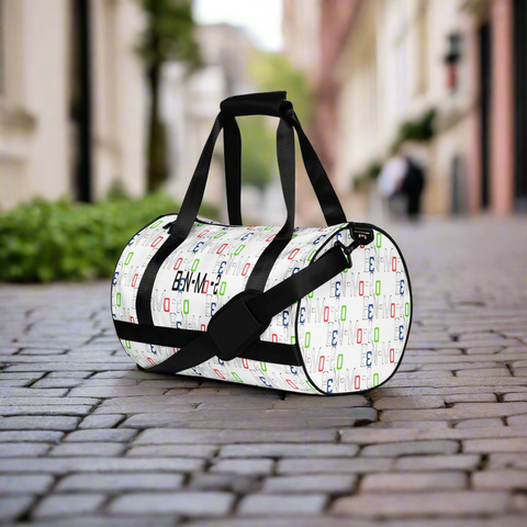 'Logo' Metrics All-Over Print Gym Bag