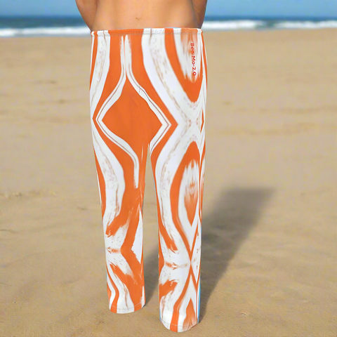 'Orange Swirl’ Unisex Wide Leg Lounge Pants