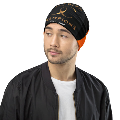 Caringkind 'Caregiver Champions’ All-Over Print Unisex Beanie