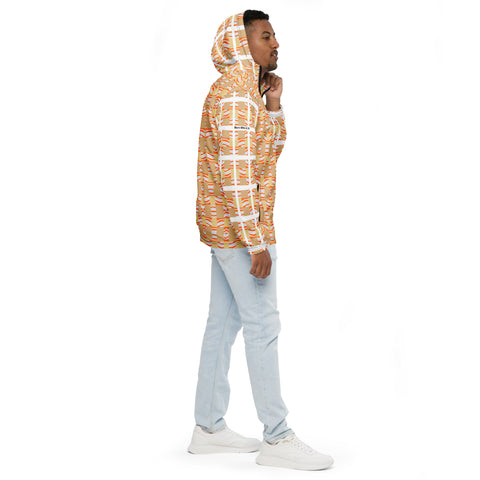 'Orange Swirl On The Beach' Men’s Windbreaker