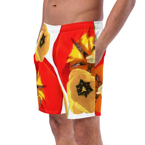 'Dua Tulipa' Men's All-Over Print Swim Trunks