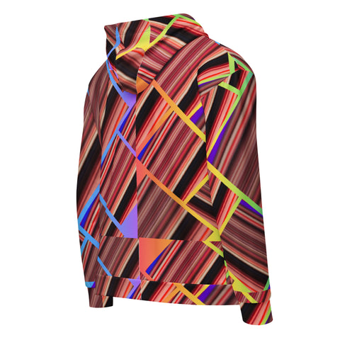 Neo Geomet Unisex Zip Hoodie