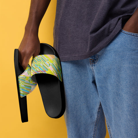 ‘Clover Striper’ Men's Slides