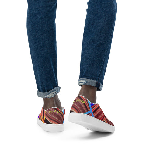 ‘Neo Geo’ Men's Slip-on Canvas Shoes