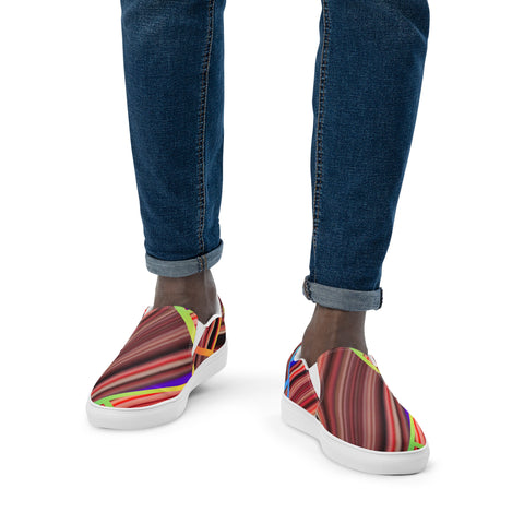 ‘Neo Geo’ Men's Slip-on Canvas Shoes