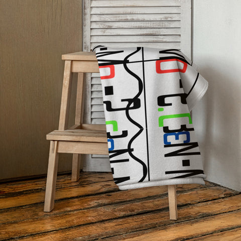 'Logo' Bathroom Beach Towel