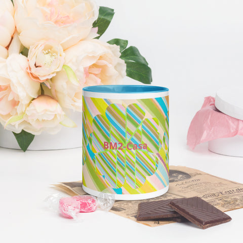 BM2-Casa ‘Clover Striper’ Mug with Color Inside