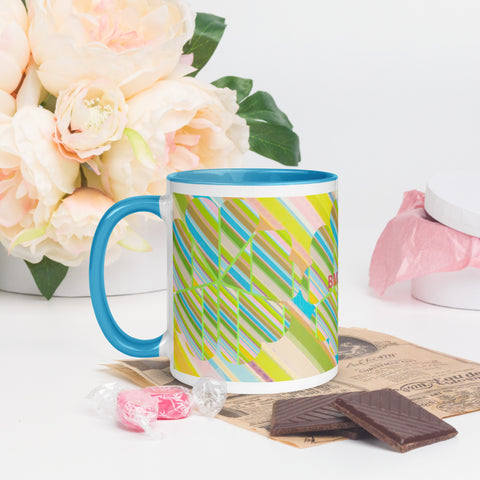 BM2-Casa ‘Clover Striper’ Mug with Color Inside