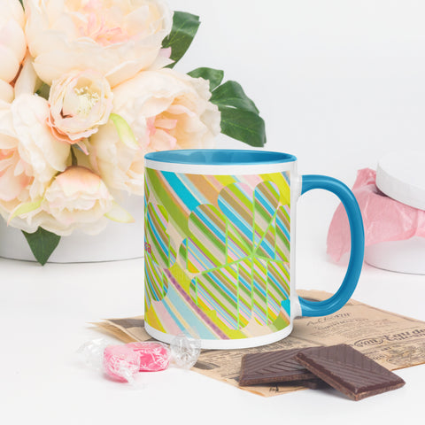 BM2-Casa ‘Clover Striper’ Mug with Color Inside