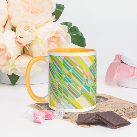 BM2-Casa ‘Clover Striper’ Mug with Color Inside